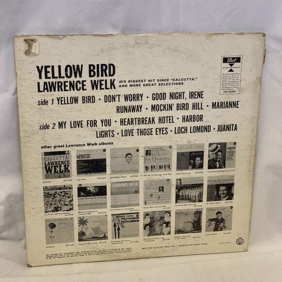 Lawrence Welk Yellow Bird (Vinyl, 1961) Dot Records DLP 25389 Good LP Record - Picture 3 of 12